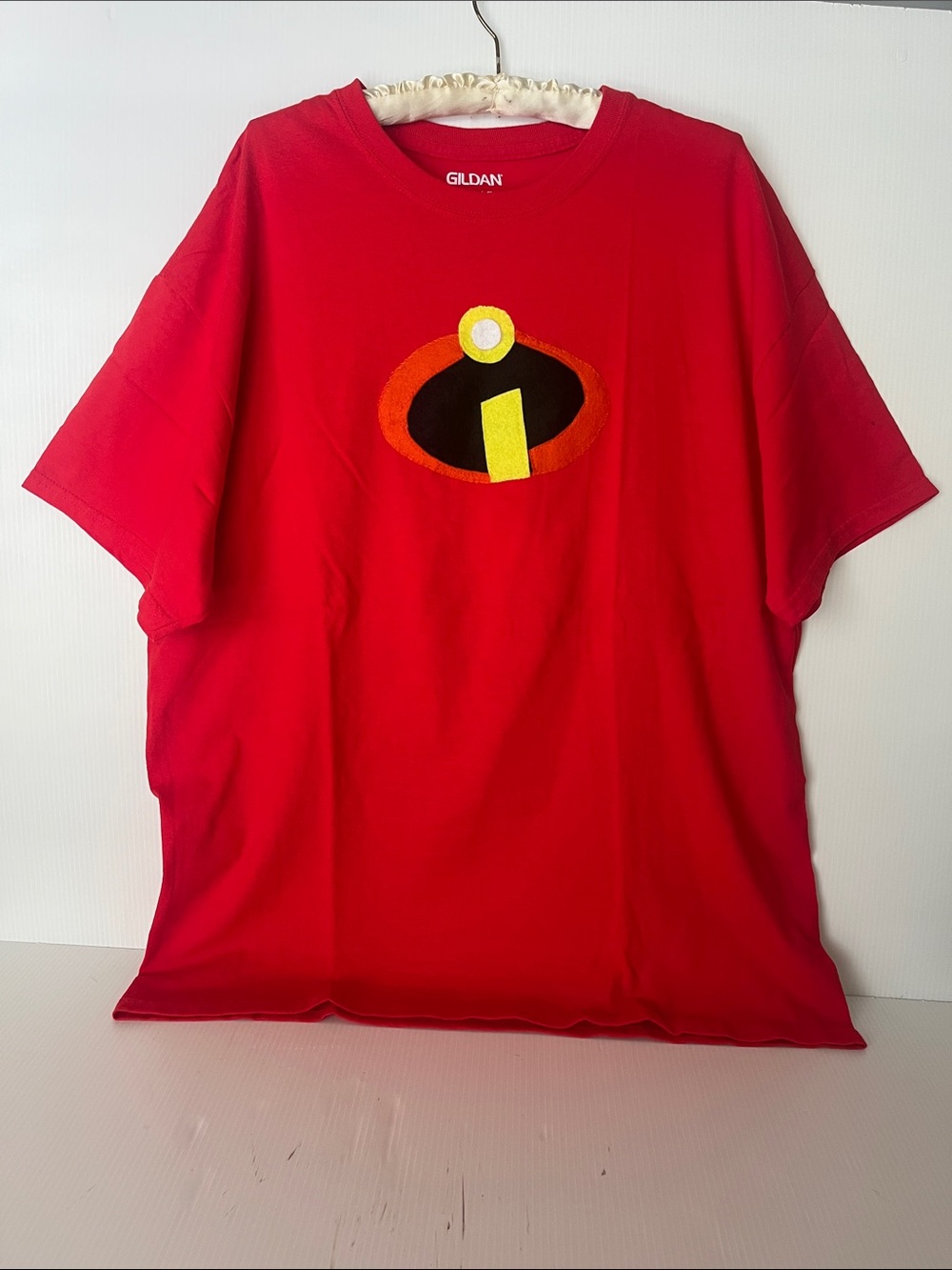 Incredible Superhero DIY Felt Patch Costume Shirt Size XL